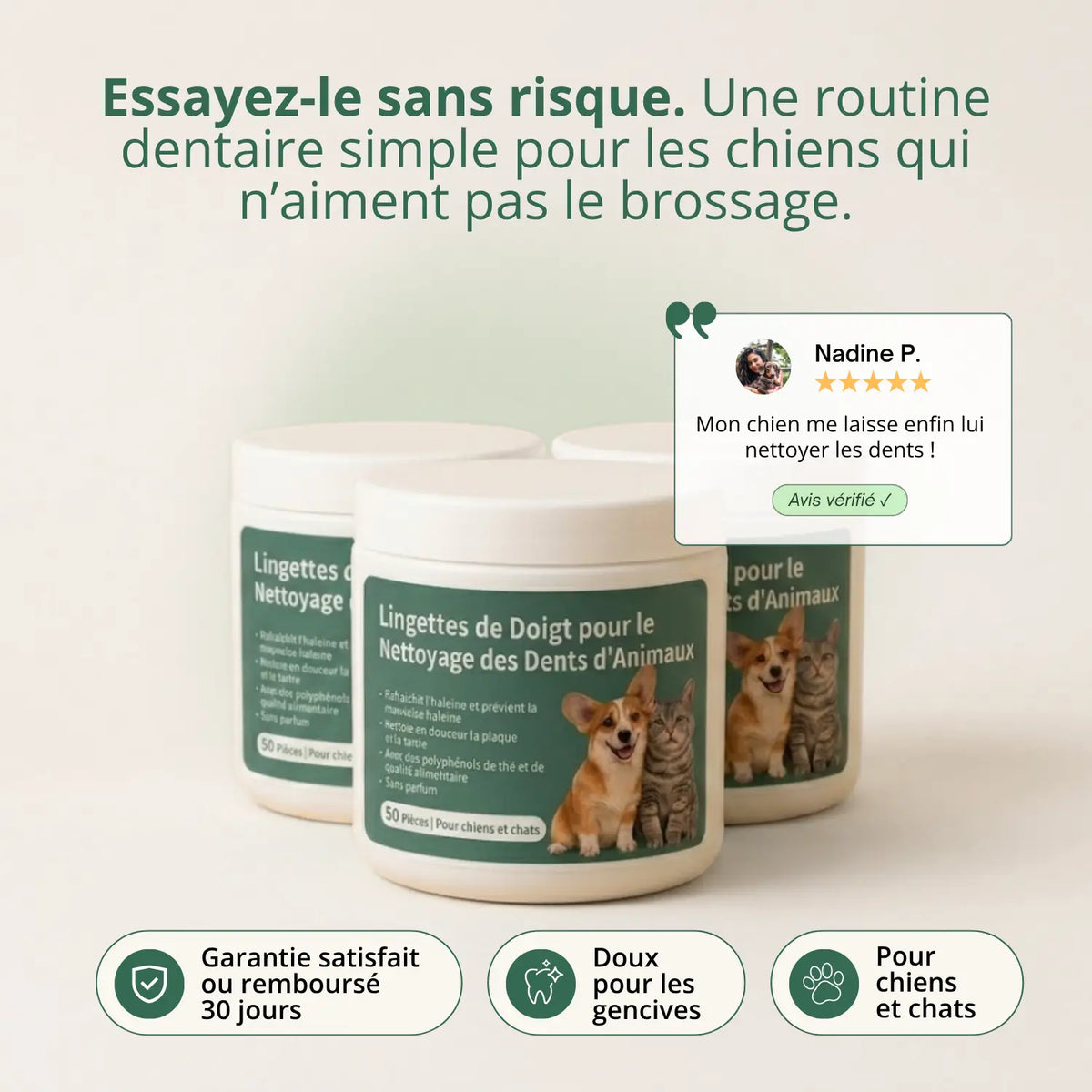 Lingettes Dentaires Anti-tartre