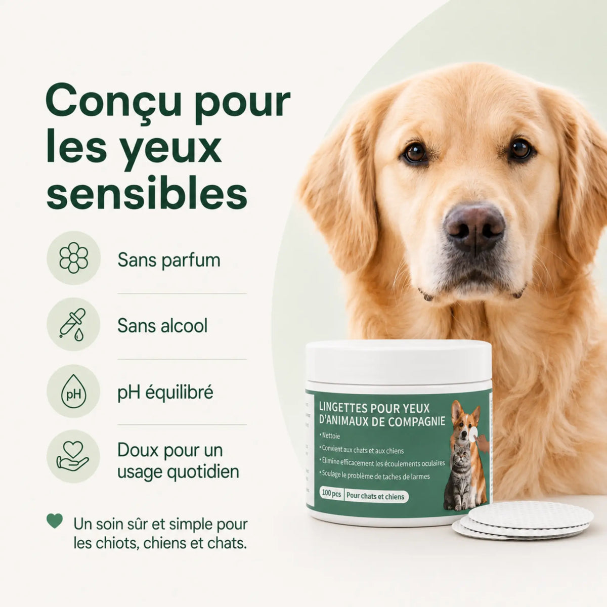 Lingettes Anti-infections des Yeux