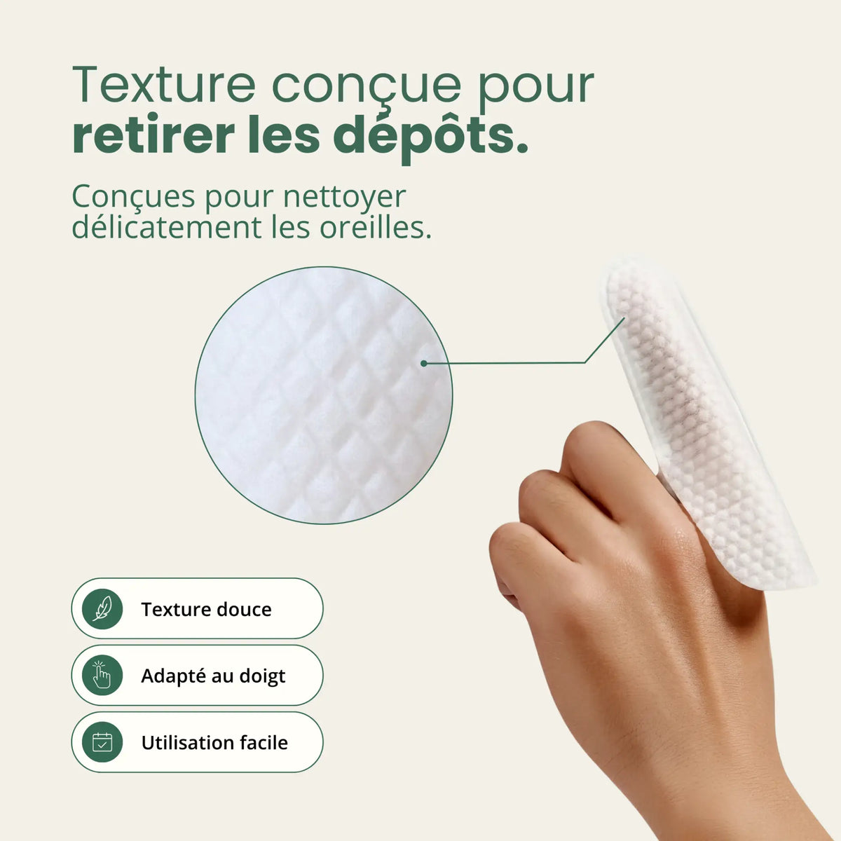 Lingettes Anti-bactéries pour oreilles