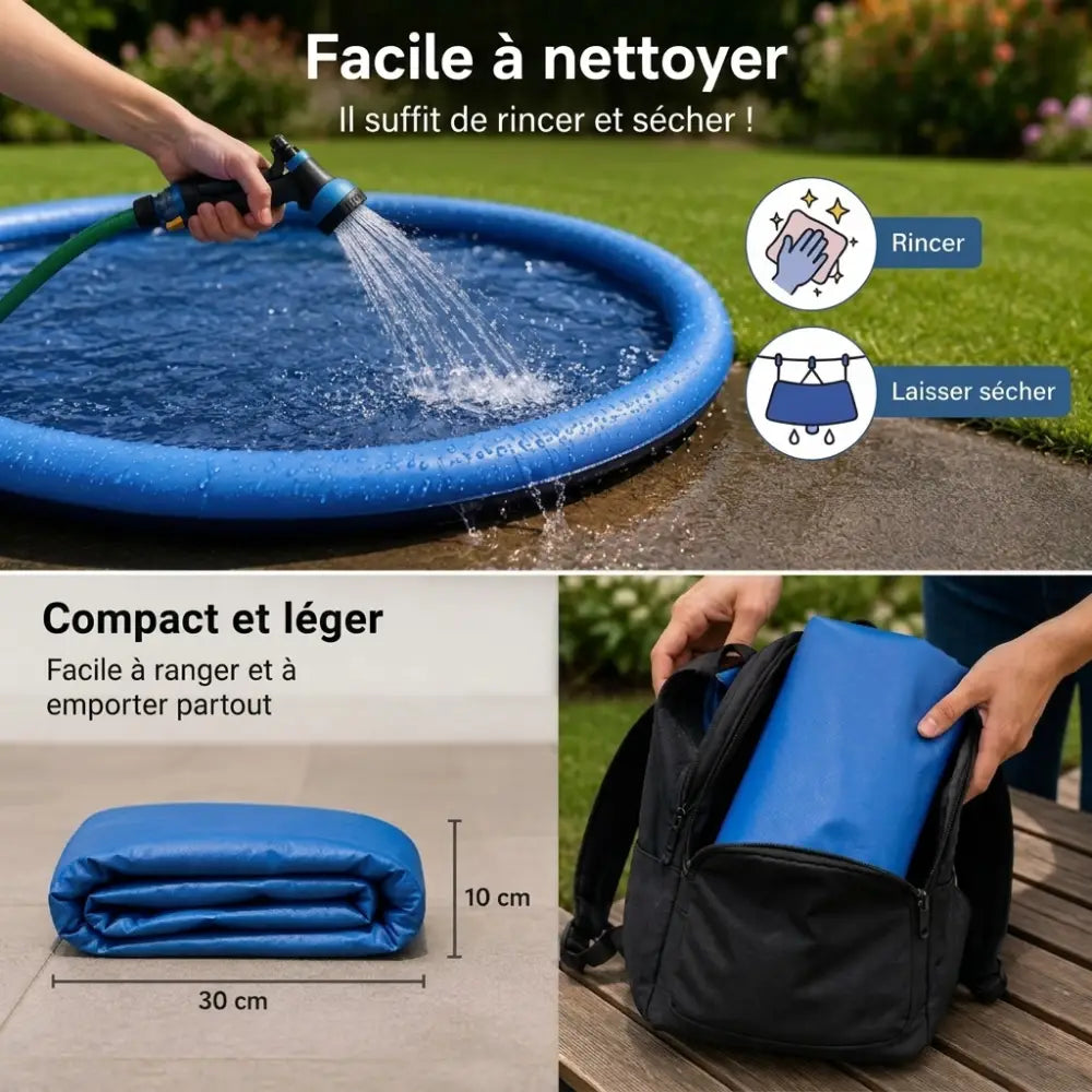 Piscine pour chiens avec jets