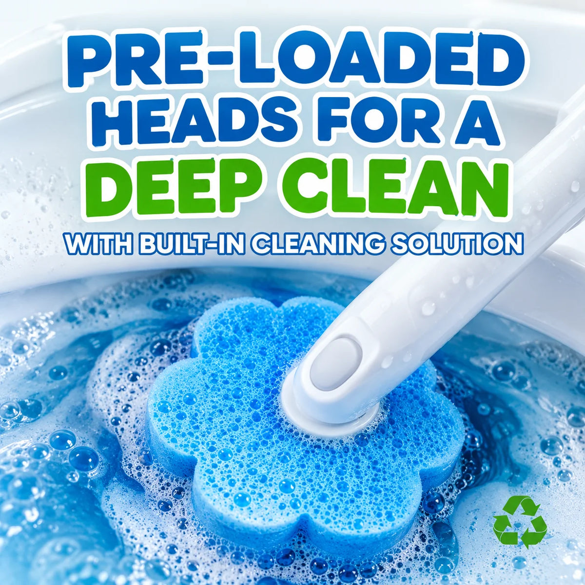 Pre-loaded heads for a deep clean
