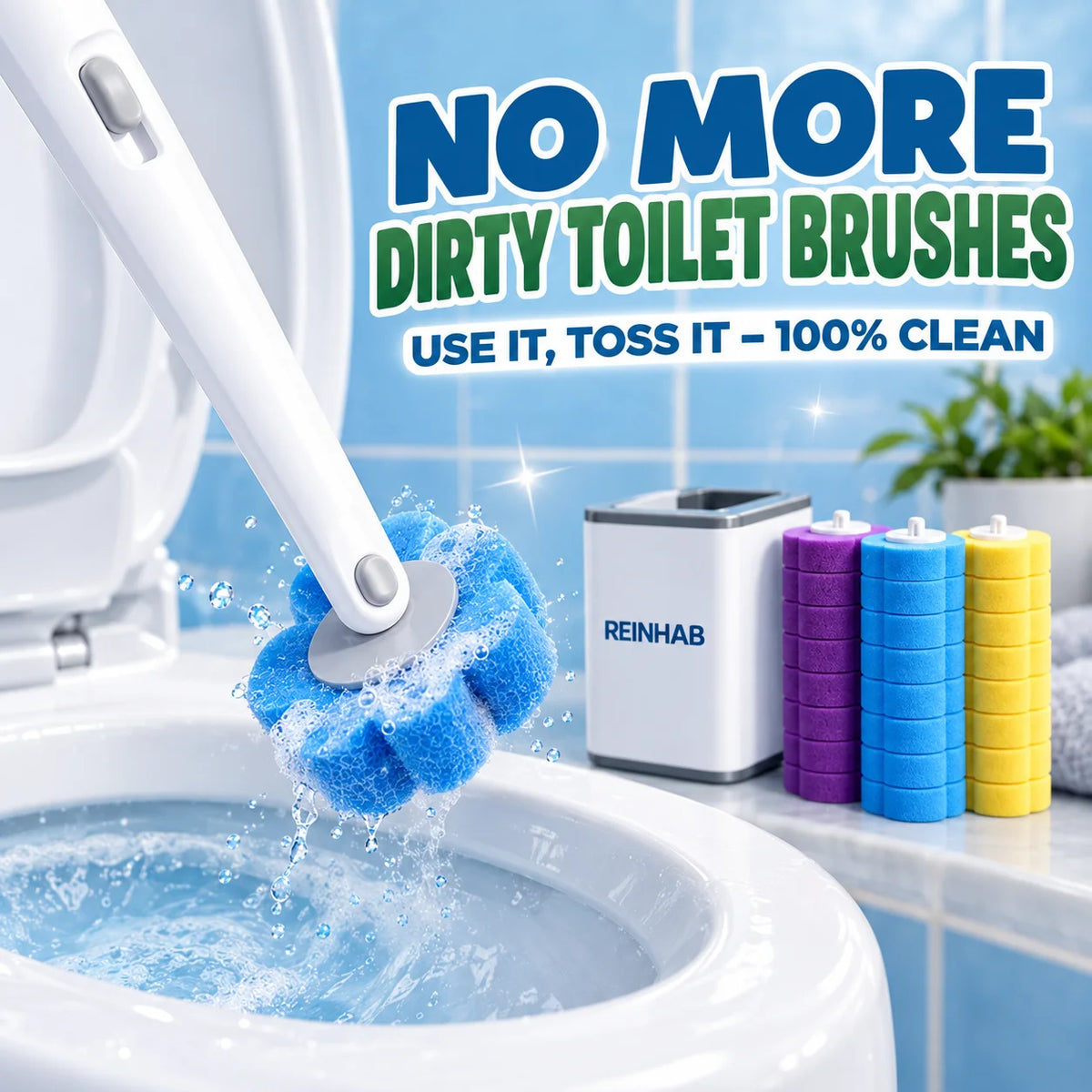 No more dirty toilet brushes