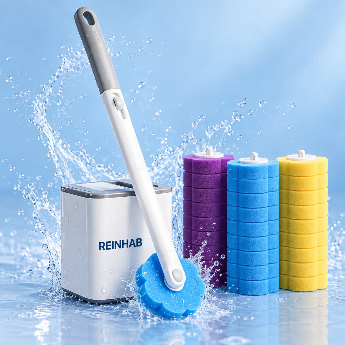 Hygienic Toilet Wand with refills