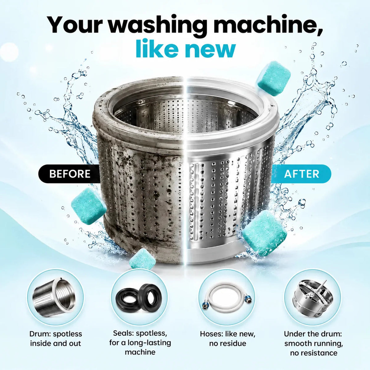 Your washing machine, like new